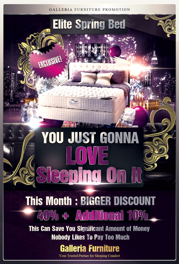 harga kasur Springbed Elite-Galleria Furniture Bandung