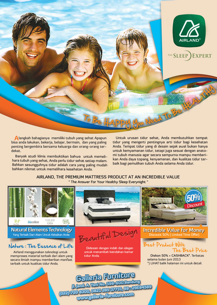 Harga Spring Bed Airland-Juni2013-Bandung