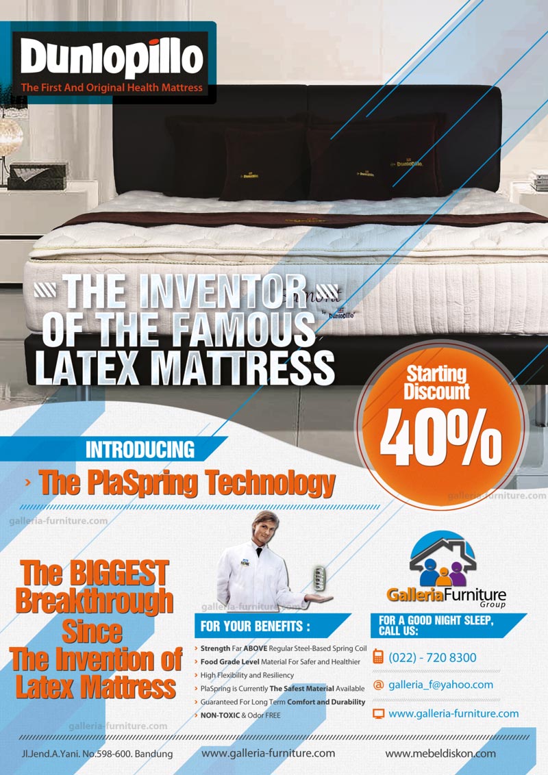 Kasur Spring Bed Dunlopillo-Harga Promo Murah