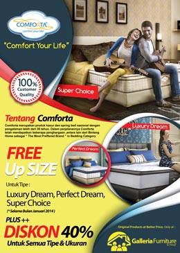Comforta Spring Bed-Galleria Furniture Bandung