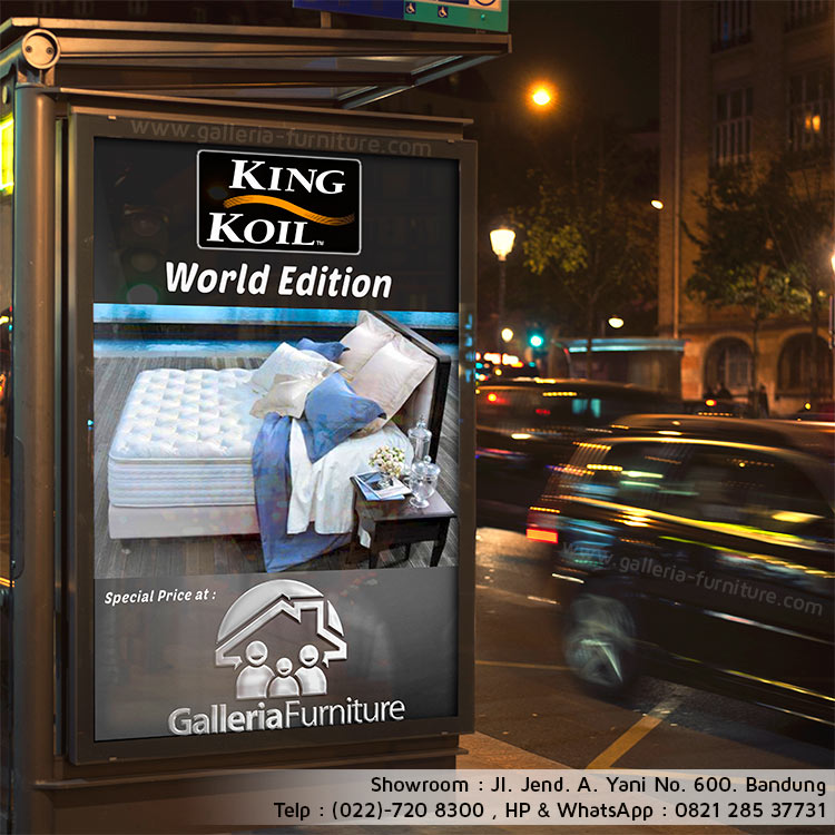 Harga Kasur Spring Bed King Koil World Edition