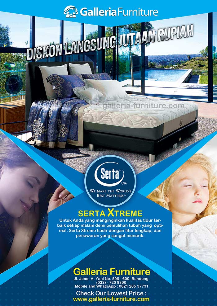 Harga Kasur Spring Bed SERTA Xtreme - Gambar, Review