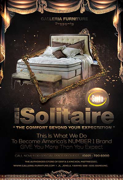 Toko Jual Spring Bed SERTA iSolitaire Harga Murah