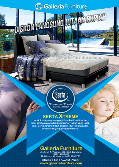 Daftar Harga Kasur Spring Bed SERTA Xtreme