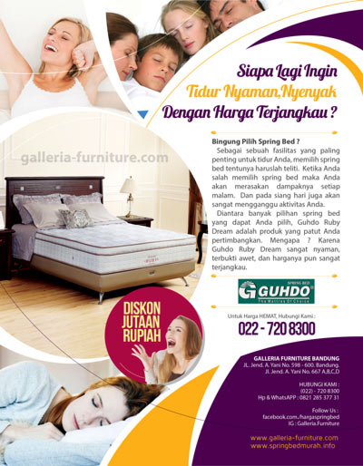 Jual Kasur Matras Guhdo Ruby Dream Murah Bandung 